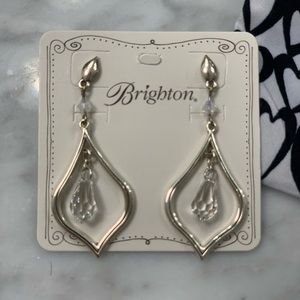 Brighton silver drop earrings
